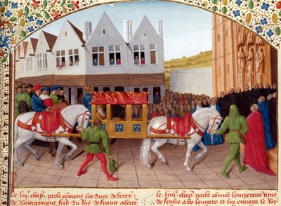 Arrival of Emperor Charles IV at the Basilica St. Denis in 1378, from 